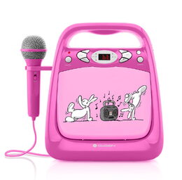 CD přehrávač GoGEN BOB A BOBEK KARAOKE, růžový