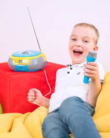Radiopřijímač s CD GoGEN BOB A BOBEK PŘEHRÁVAČ, modrý