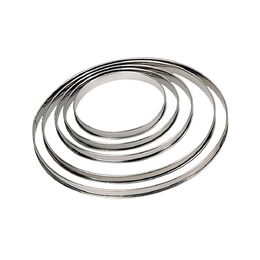 Kruhový rám de Buyer, 3098.01, perforovaný, průměr 5,5 cm, nerez
