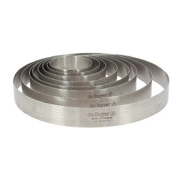 Kruhový rám de Buyer, 3098.05, perforovaný, průměr 12,5 cm, nerez