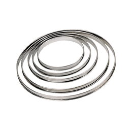 Kruhový rám de Buyer, 3098.06, perforovaný, průměr 15,5 cm, nerez