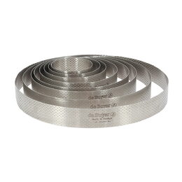 Kruhový rám de Buyer, 3098.10, perforovaný, průměr 28,5 cm, nerez