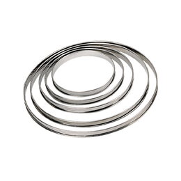Kruhový rám de Buyer, 3098.10, perforovaný, průměr 28,5 cm, nerez