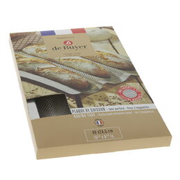 Pečení de Buyer, 3366.03, nerezový, děrovaný, tvarovaný plech na bagety, 40 x
2