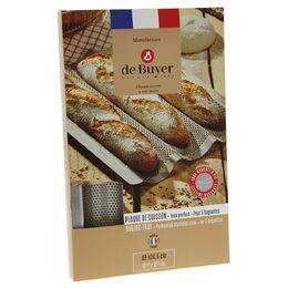 Pečení de Buyer, 3366.03, nerezový, děrovaný, tvarovaný plech na bagety, 40 x
2