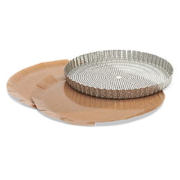 Forma de Buyer, 3214.28, dortová, nerezová, kruhová, perforovaná, průměr 28 cm,
výška 2,5 cm, odnímatelné dno