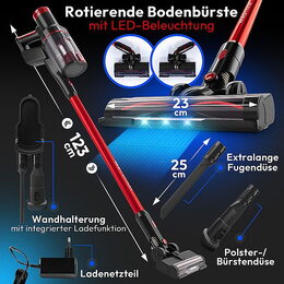 ProfiCare BS 3136 akumulátorový vysavač BLDC 22,2 V