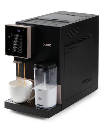 Automatický Espresso kávovar - černobronzový - DOMO DO743K, 1 350 W, 19 barů, LC
