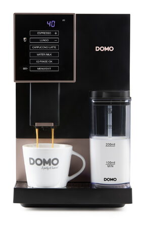 Automatický Espresso kávovar - černobronzový - DOMO DO743K, 1 350 W, 19 barů, LC