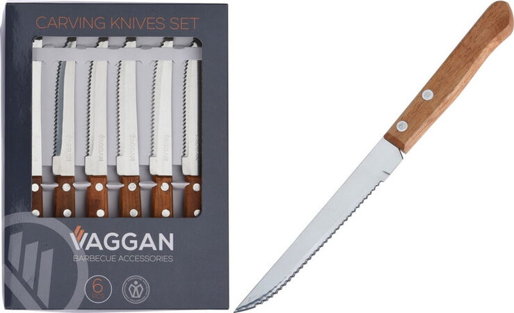 EXCELLENT HOUSEWARE Nůž steakový sada 6 ks VAGGAN BBQ KO-404003140