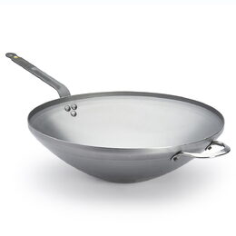 WOK pánev de Buyer, 5618.40, MINERAL B, WOK, průměr 40 cm, rukojeť a ouško