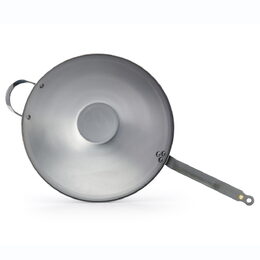 WOK pánev de Buyer, 5618.40, MINERAL B, WOK, průměr 40 cm, rukojeť a ouško