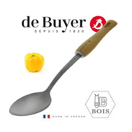 Lžíce de Buyer, 2701.01, B BOIS, nerez a bukové dřevo, robustní