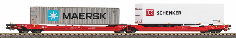 Piko Kontejnerový vagón T3000e s 1 návěsem PNO a 1 40&#039; kontejnerem Maersk - 24619