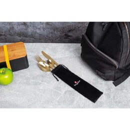 BERLINGERHAUS Sada příborů cestovní + obal 4 ks Champagne Mirror BH-2728