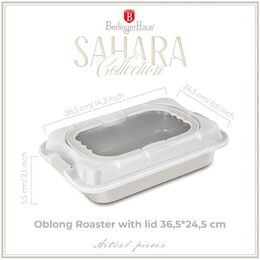 BERLINGERHAUS Plech na pečení s víkem přenosný Sahara Collection BH-8639