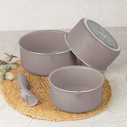 BERLINGERHAUS Sada nádobí s titanovým povrchem 12 ks Taupe Collection BH-8251