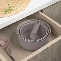 BERLINGERHAUS Sada nádobí s titanovým povrchem 12 ks Taupe Collection BH-8251