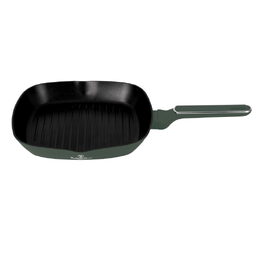 BERLINGERHAUS Pánev grilovací s titanovým povrchem a poklicí 28 cm Matte Green Collection BH-8162