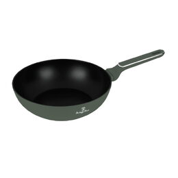 BERLINGERHAUS Pánev wok s poklicí a titanovým povrchem 28 cm Matte Green Collection BH-8159
