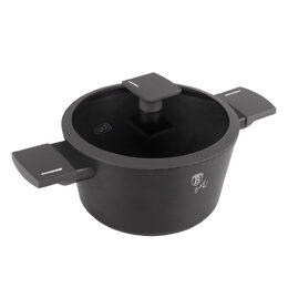 BERLINGERHAUS Kastrol s titanovým povrchem a poklicí 20 cm Antracit Collection BH-8130