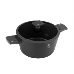 BERLINGERHAUS Kastrol s titanovým povrchem a poklicí 24 cm Antracit Collection BH-8131