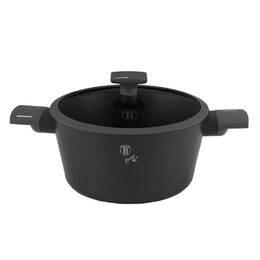 BERLINGERHAUS Kastrol s titanovým povrchem a poklicí 24 cm Antracit Collection BH-8131