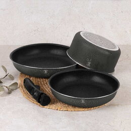 BERLINGERHAUS Sada nádobí s titanovým povrchem 9 ks Anthracite Collection BH-8256