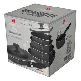 BERLINGERHAUS Sada nádobí s titanovým povrchem 12 ks Antracite Collection BH-8252