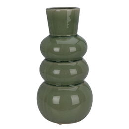 EXCELLENT HOUSEWARE Váza 3 bubliny 25 cm zelená KO-095241200zele