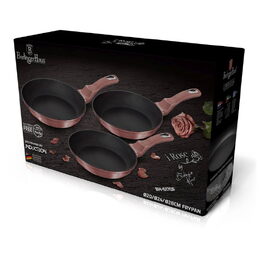 BERLINGERHAUS Sada pánví s titanovým povrchem 3 ks I-Rose Collection BH-6170
