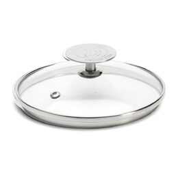 Poklice de Buyer, 3429.14, skleněná poklička, průměr 14 cm, nerez hrany