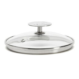 Poklice de Buyer, 3429.14, skleněná poklička, průměr 14 cm, nerez hrany