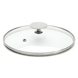 Poklice de Buyer, 3429.18 MILADY, skleněná, hrana z nerezové oceli, průměr 18 cm