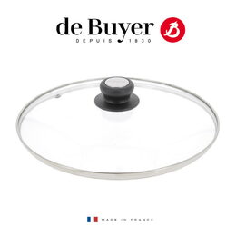 Poklice de Buyer, 4112.24, skleněná, průměr 24 cm, pro pánve a hrnce s vyšším
okrajem