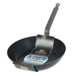 Ocelová pánev de Buyer, 5020.32, BLUE STEEL, styl La Lyonnaise, 32 cm