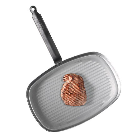 Pánev de Buyer, 5540.38, CARBONE PLUS, obdélníková, ocel, 38 x 26 cm