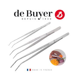 Pinzeta de Buyer, 4239.30, dekorační, zaoblená, délka 30 cm, nerez