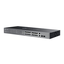 Switch TP-Link ES220GMP 2x GLan, 16x GLan s PoE+, 2x SPF combo, 250W, 19", Omáda SDN