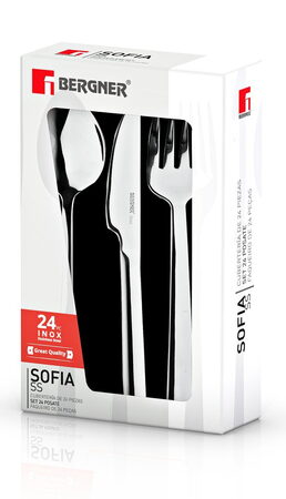 BERGNER Sada příborů nerez 24 ks Sofia BG-45142-MM