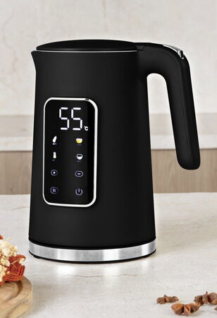 BERLINGERHAUS Rychlovarná konvice s regulací teploty digitální 1,7 l Matte Black Collection BH-9675