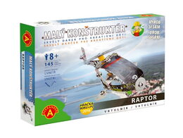 Malý konstruktér vrtulník Raptor kov 145ks stavebnice v krabici 23x17x3,5cm
