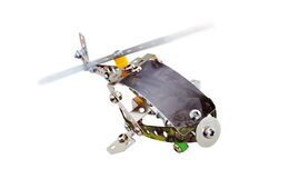 Malý konstruktér vrtulník Raptor kov 145ks stavebnice v krabici 23x17x3,5cm