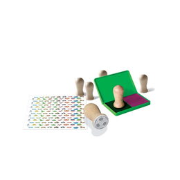Razítka 6ks samolepky 135ks pro chlapce v krabici 24,5x20,5x5cm