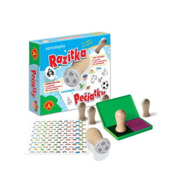 Razítka 6ks samolepky 135ks pro chlapce v krabici 24,5x20,5x5cm