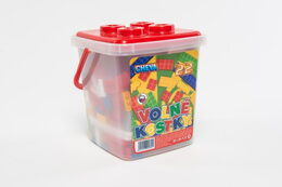 Stavebnice Cheva 22 Volné kostky plast 17x22x17cm 242ks v kbelíku