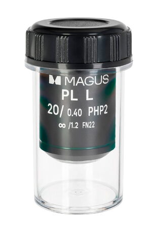 Objektiv MAGUS 20HP, 20?/0,40 Plan L phase PHP2 ?/1,2 WD 8,0 mm