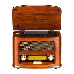 Rádio Roadstar, HRA-1500UEMP, retro, AM/FM, CD/MP3, dálkové ovládání, 2x2,5 W
R