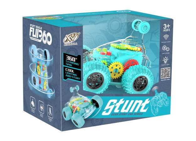 RC auto transparentní zelené
