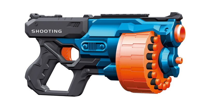 Blaster Turbo s rotačním zásobníkem + 24 ks nábojů
